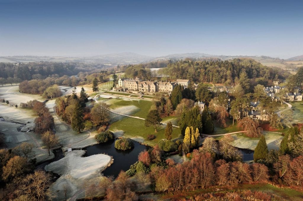 Aerial photo of a manor - Hospitality Photographic