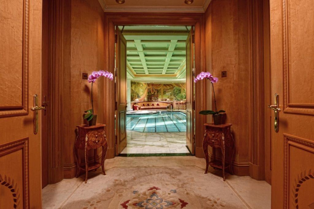 Interior photo with view of a pool - Hospitality Photographic