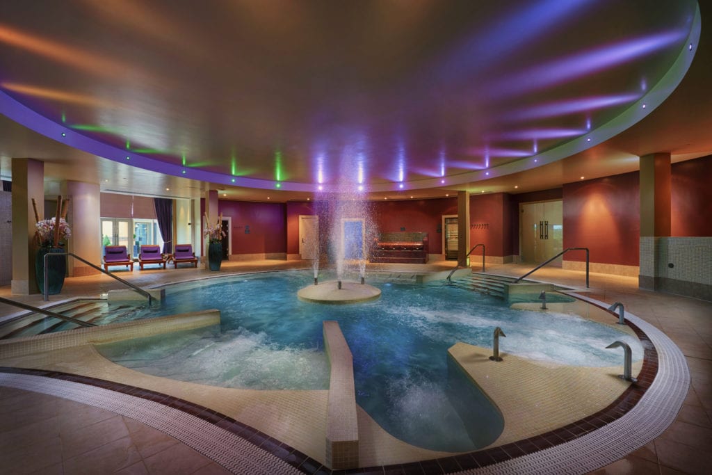 Spa photography of an indoor pool - Hospitality Photographic