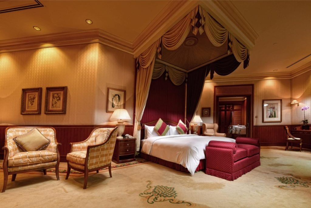 Interior photo of a hotel bedroom - Hospitality Photographic